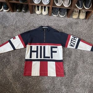 Kith x Tommy Hilfiger Color Block Logo Quarter-Zip